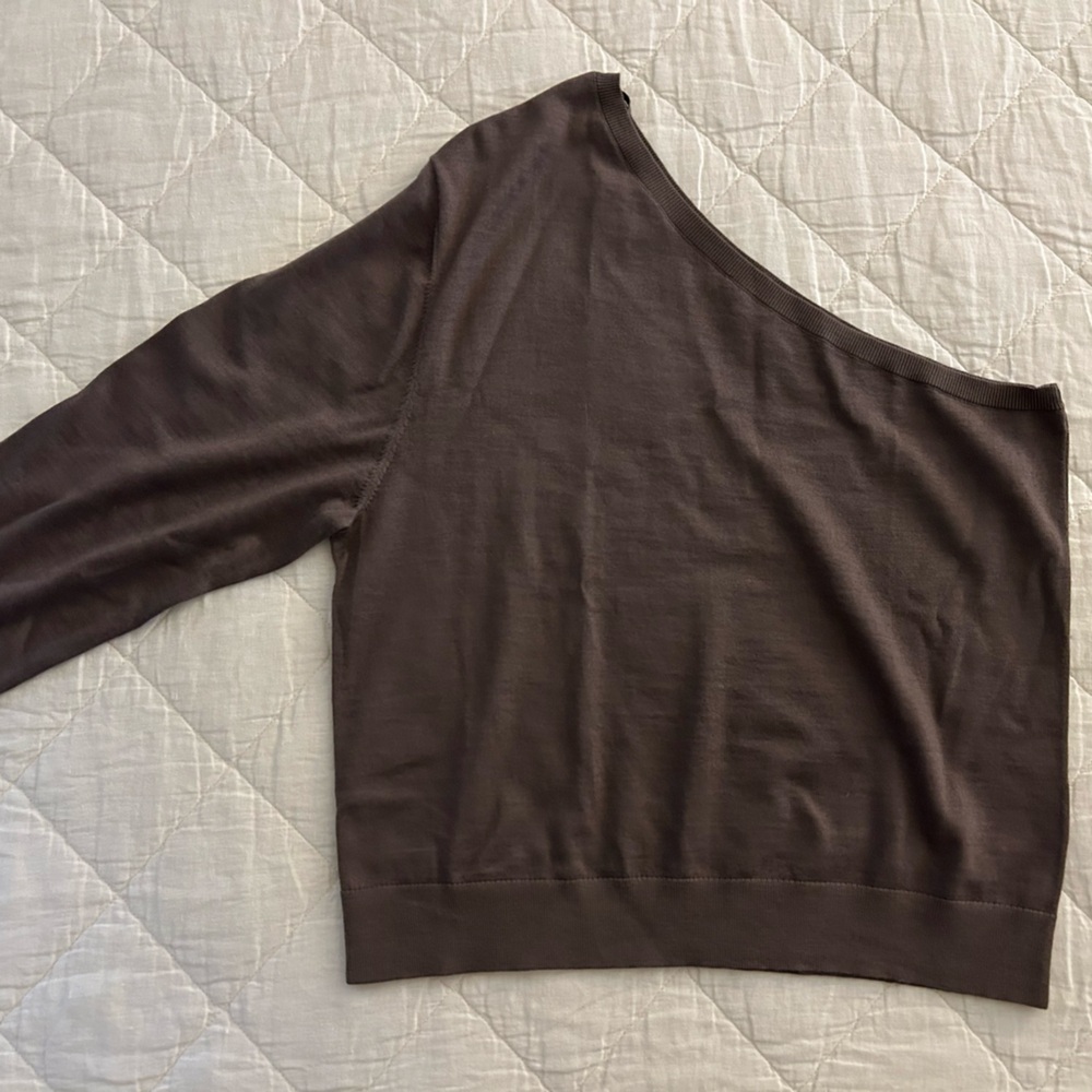 & Other Stories One Shoulder Merino Top